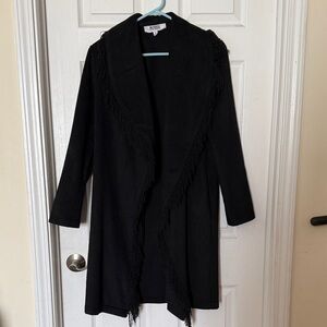 BB Dakota by Steve Madden Black Fringe Jacket